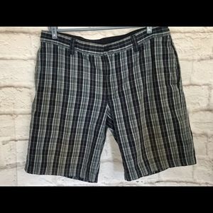 North Face Men’s 38 Blue Plaid Shorts